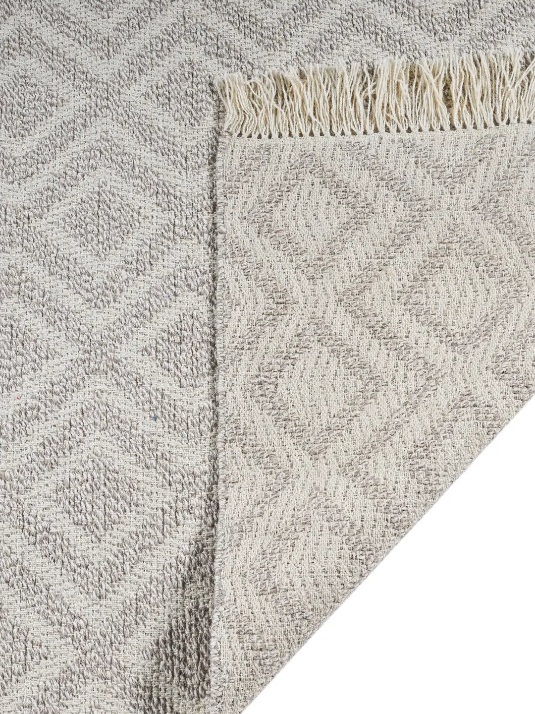 back of a hand woven rug
