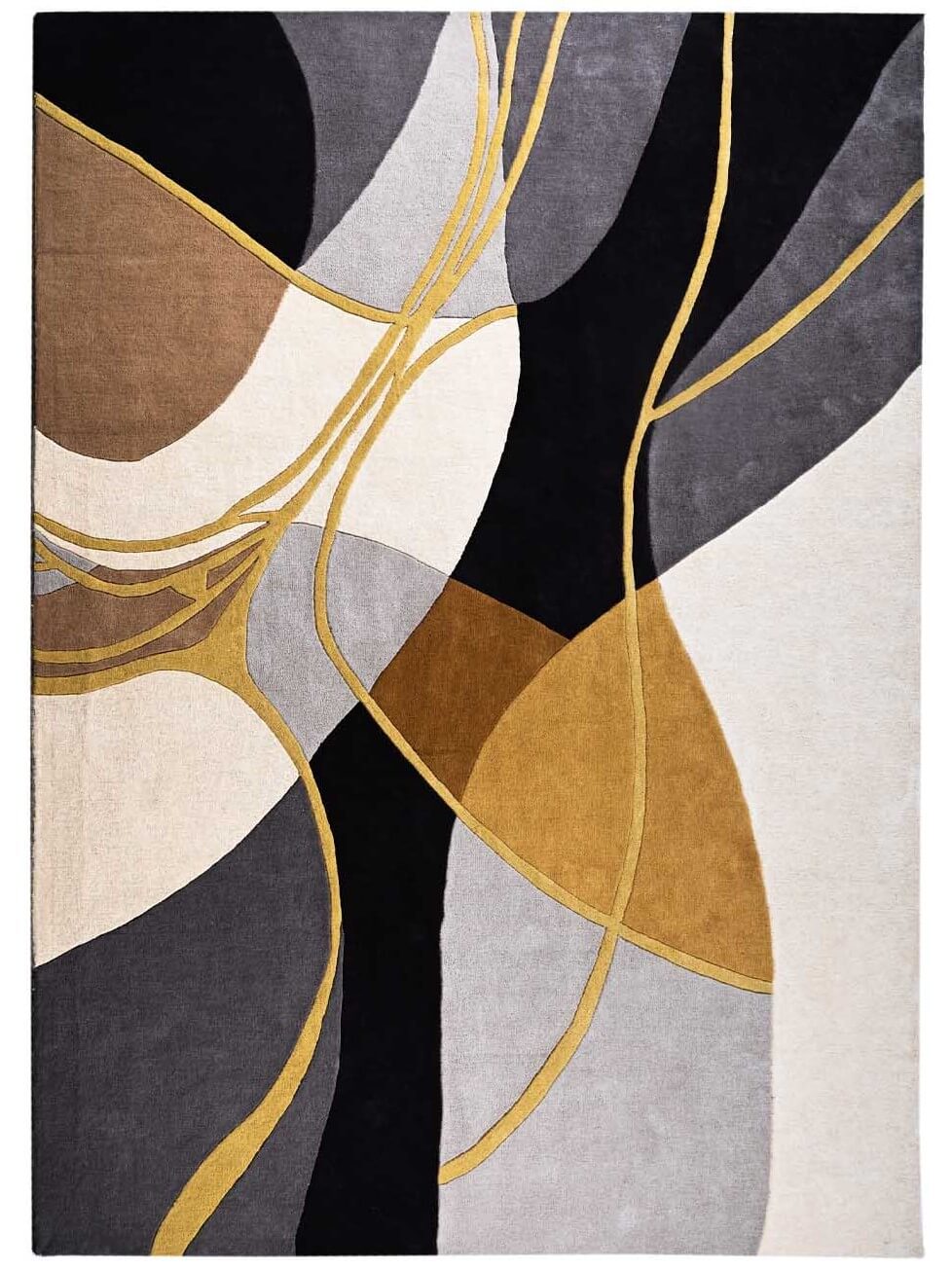 hand tufted abstract area rug