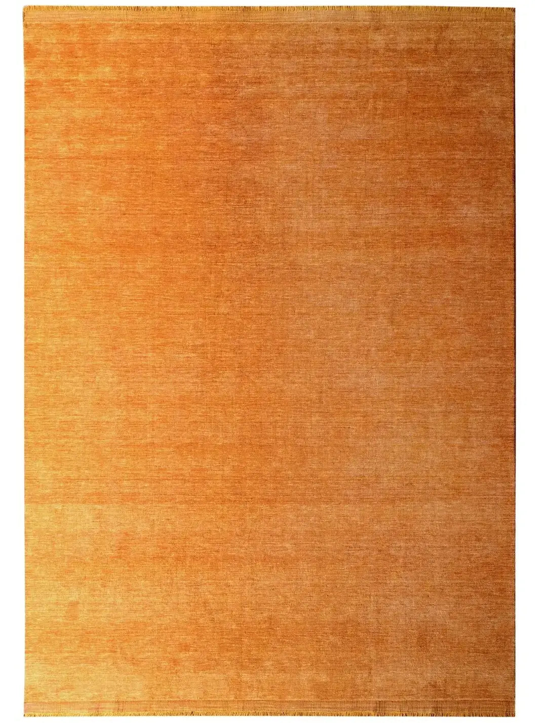 solid mustard handloom wool rug