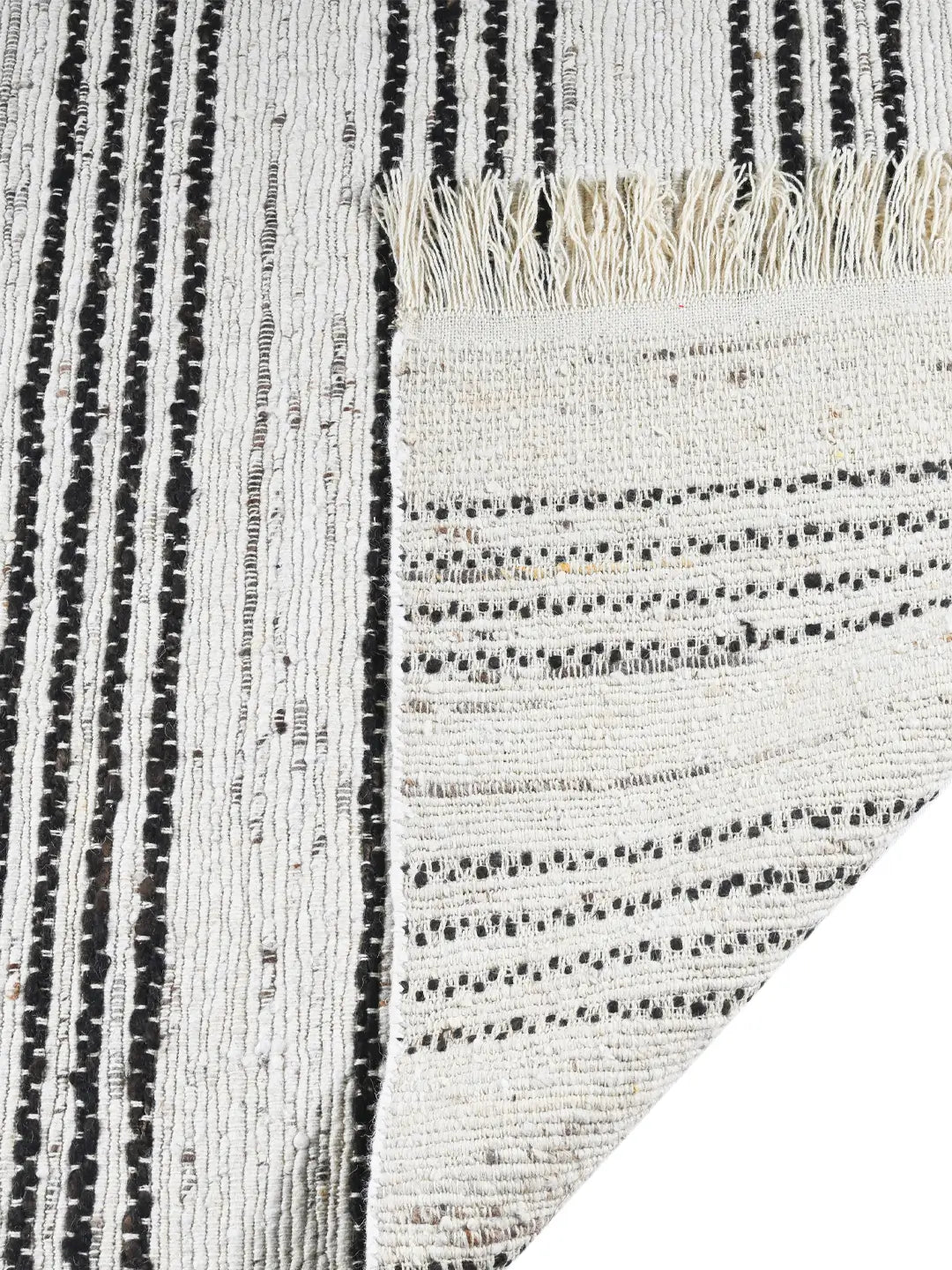 back of a hand woven carpet
