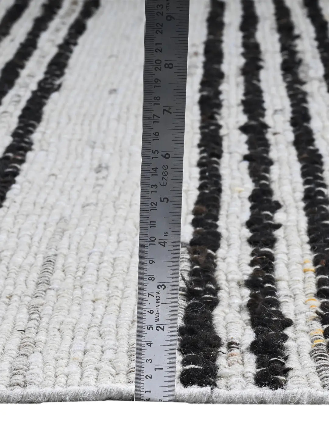 woven rug pile height
