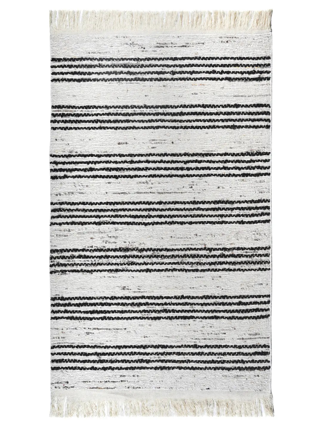 minimal hand woven rug