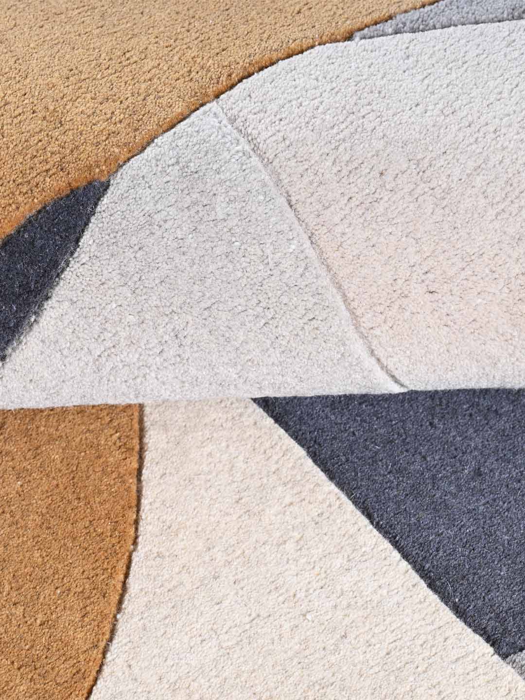 tufted wool rug close up