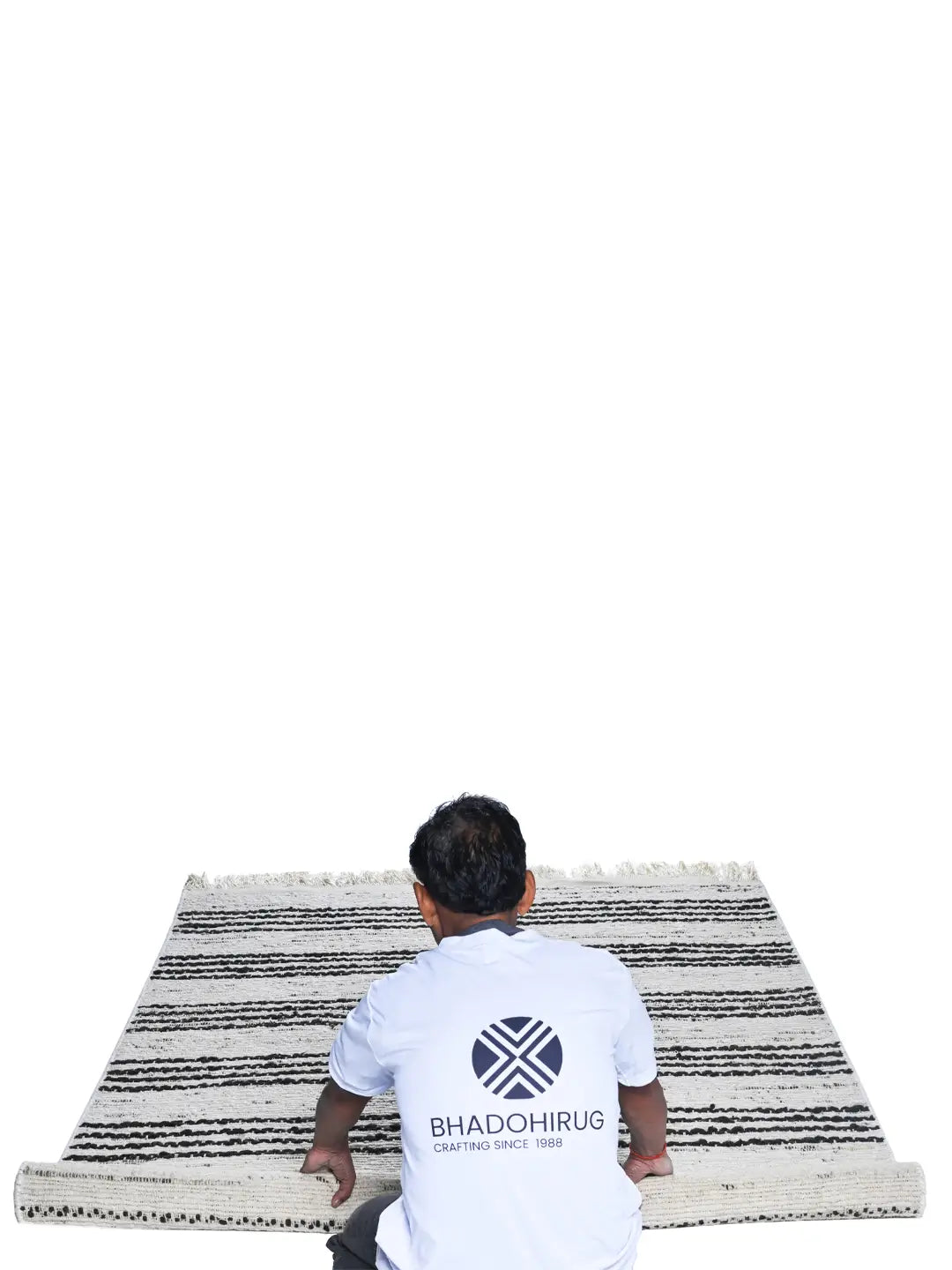 hand woven carpet by bhadohirug