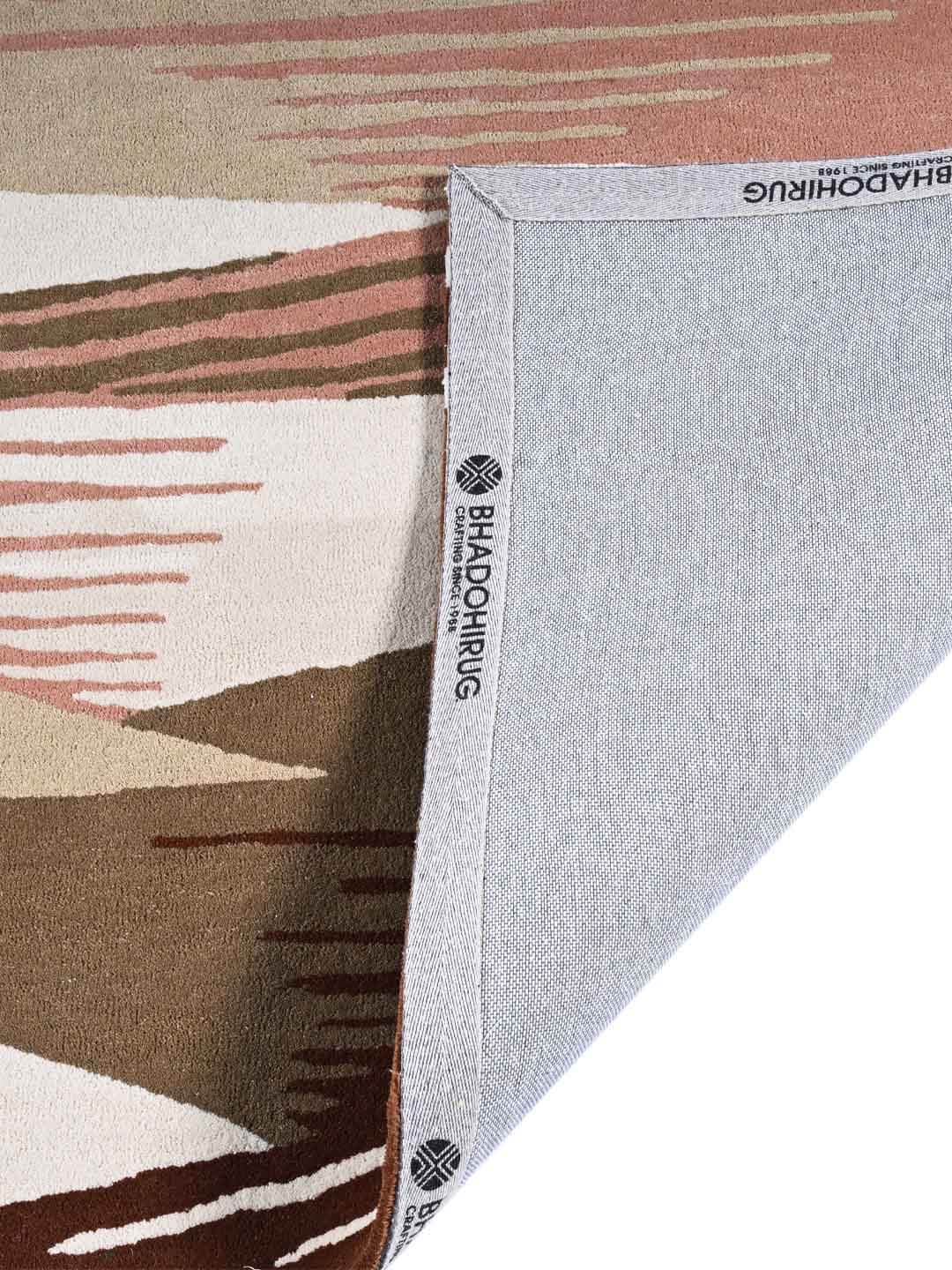 bhadohirug hand tufted wool rug back