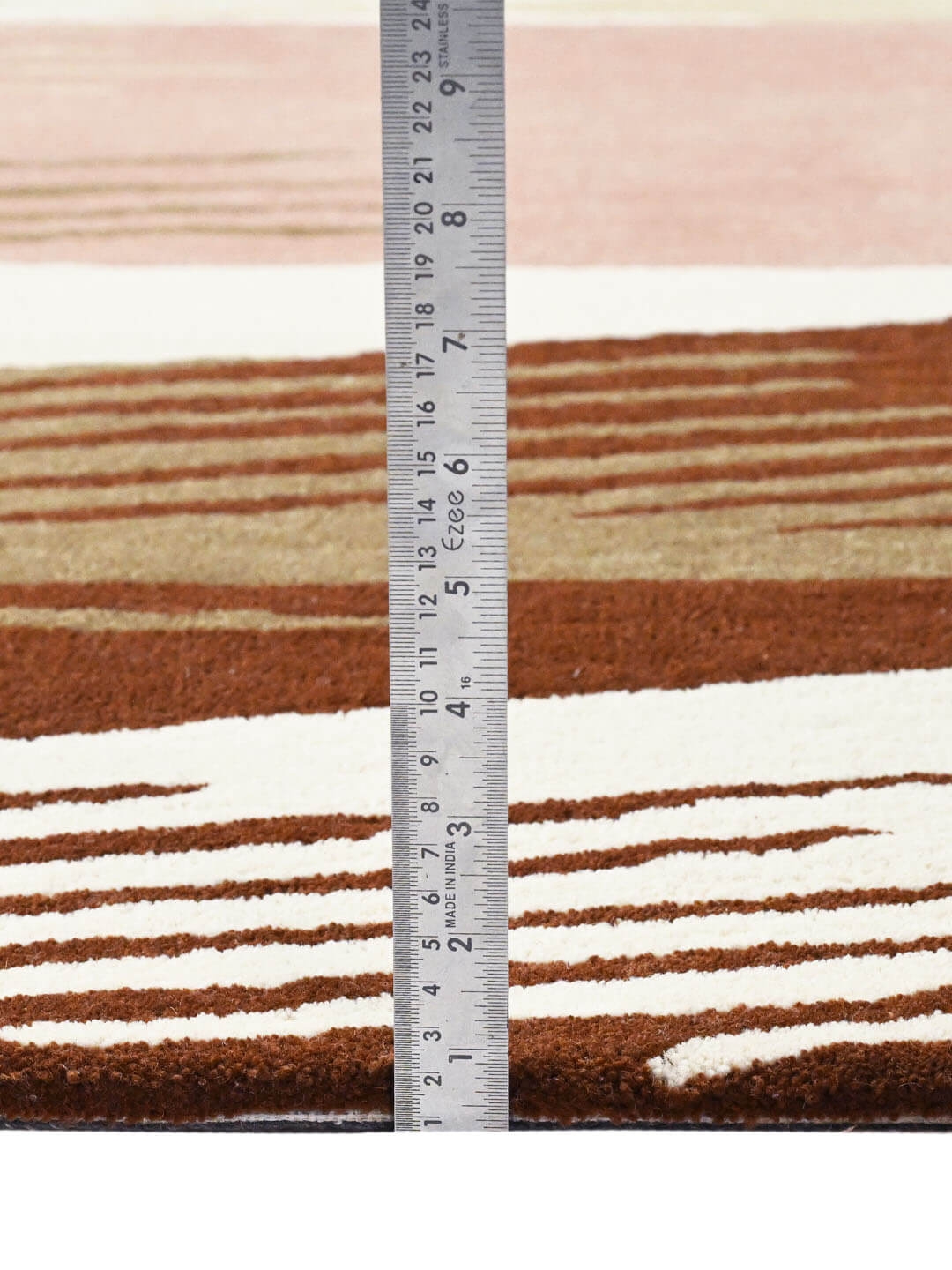 tufted wool rug pile height