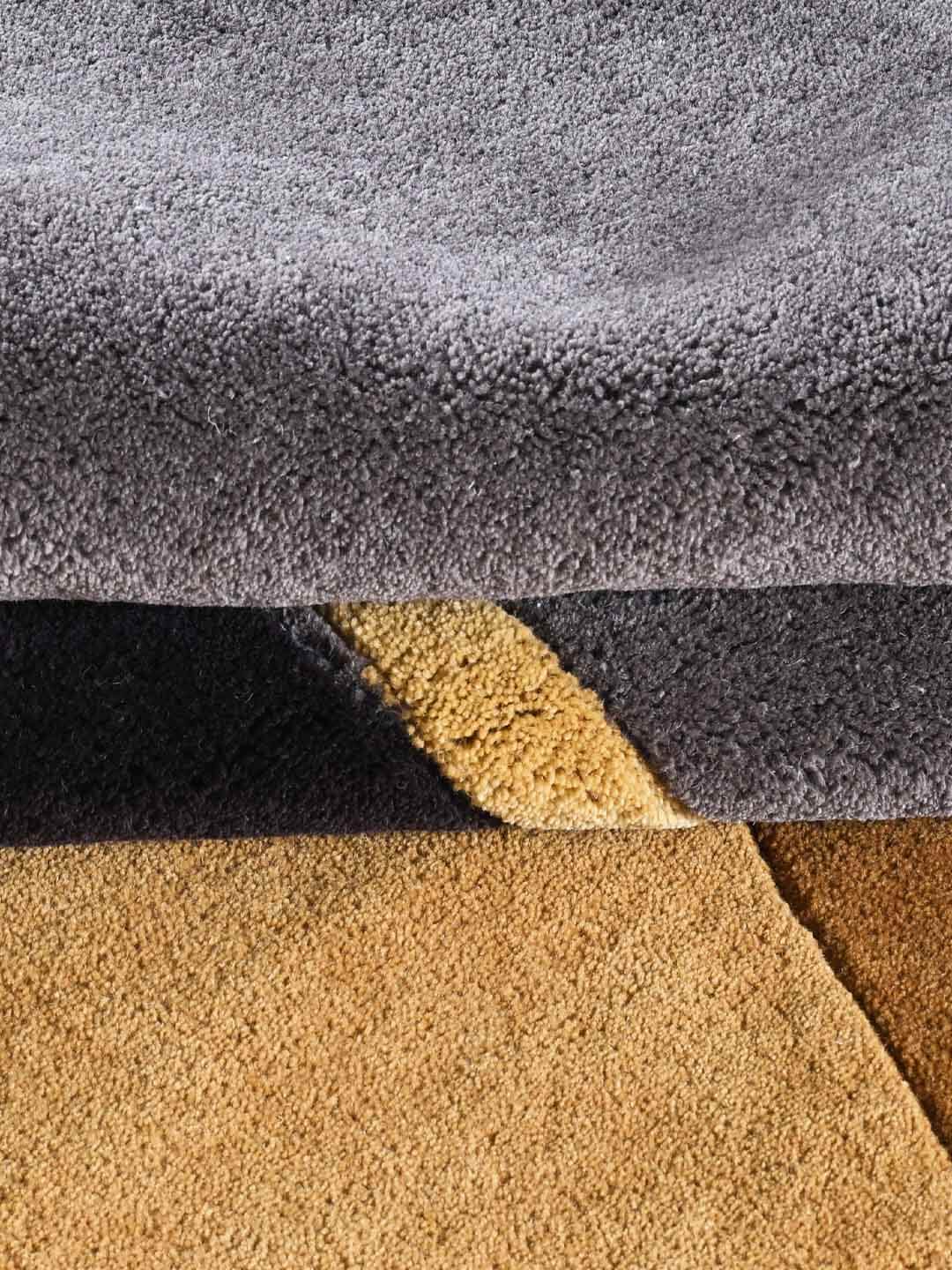 tufted wool rug close up