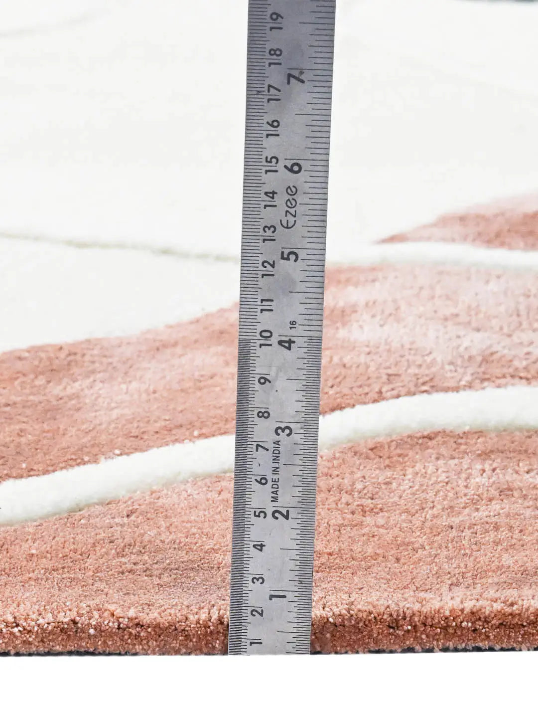 measuring rug pile height
