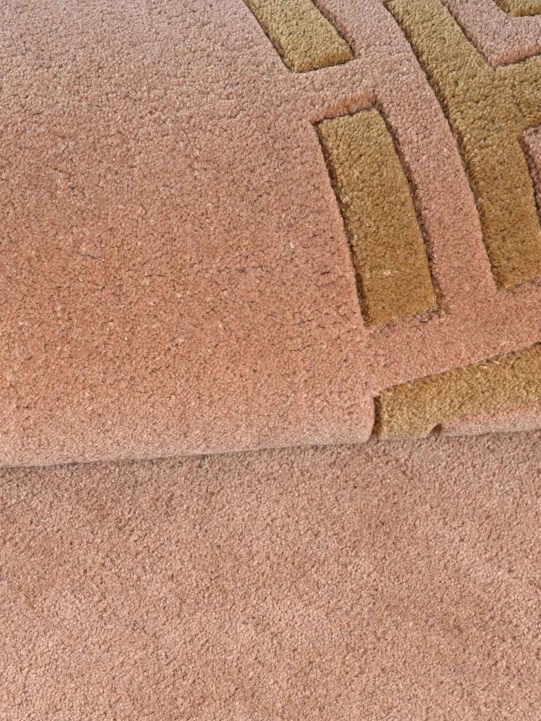 tufted wool rug close up