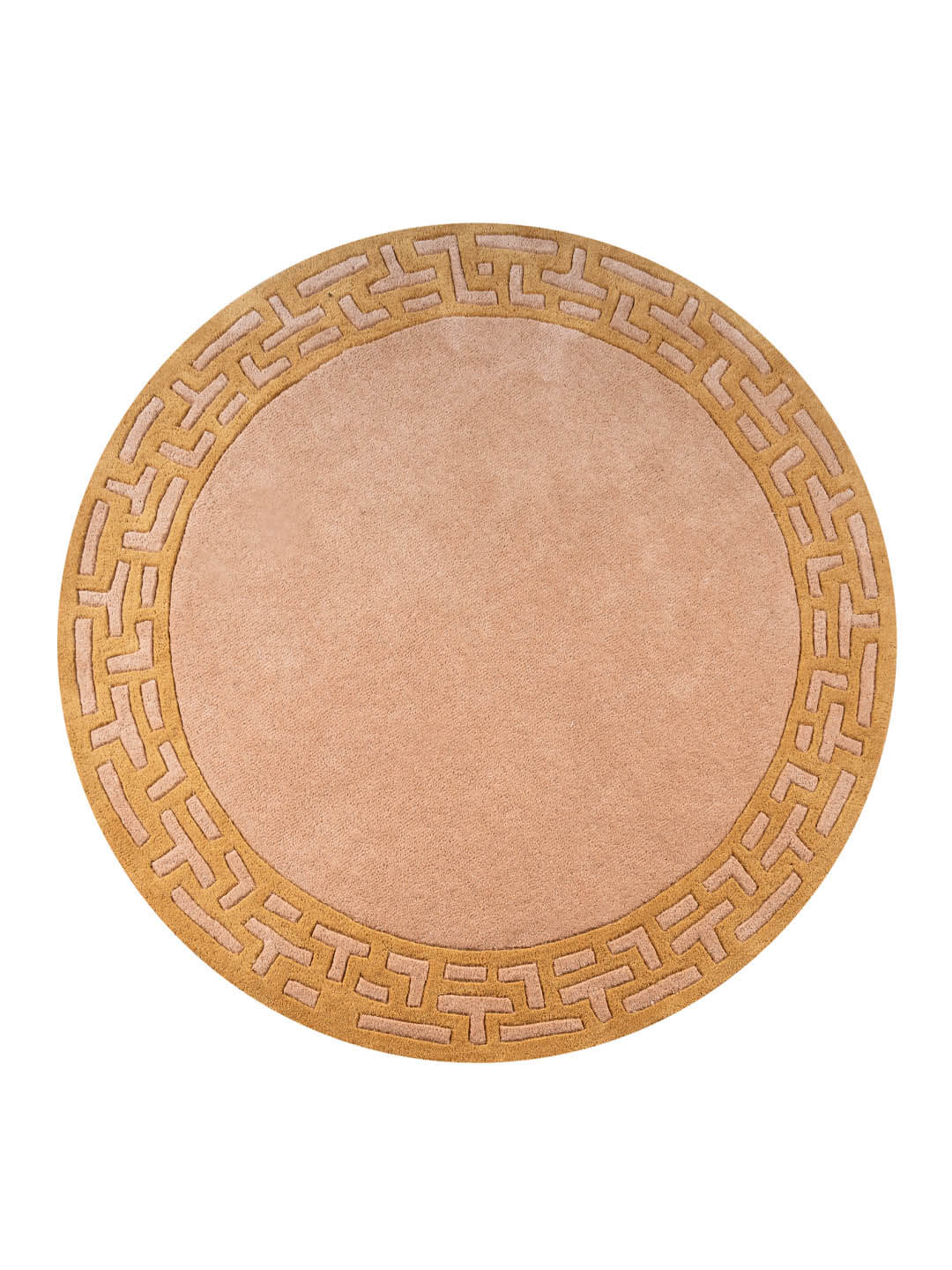 round rug with border design
