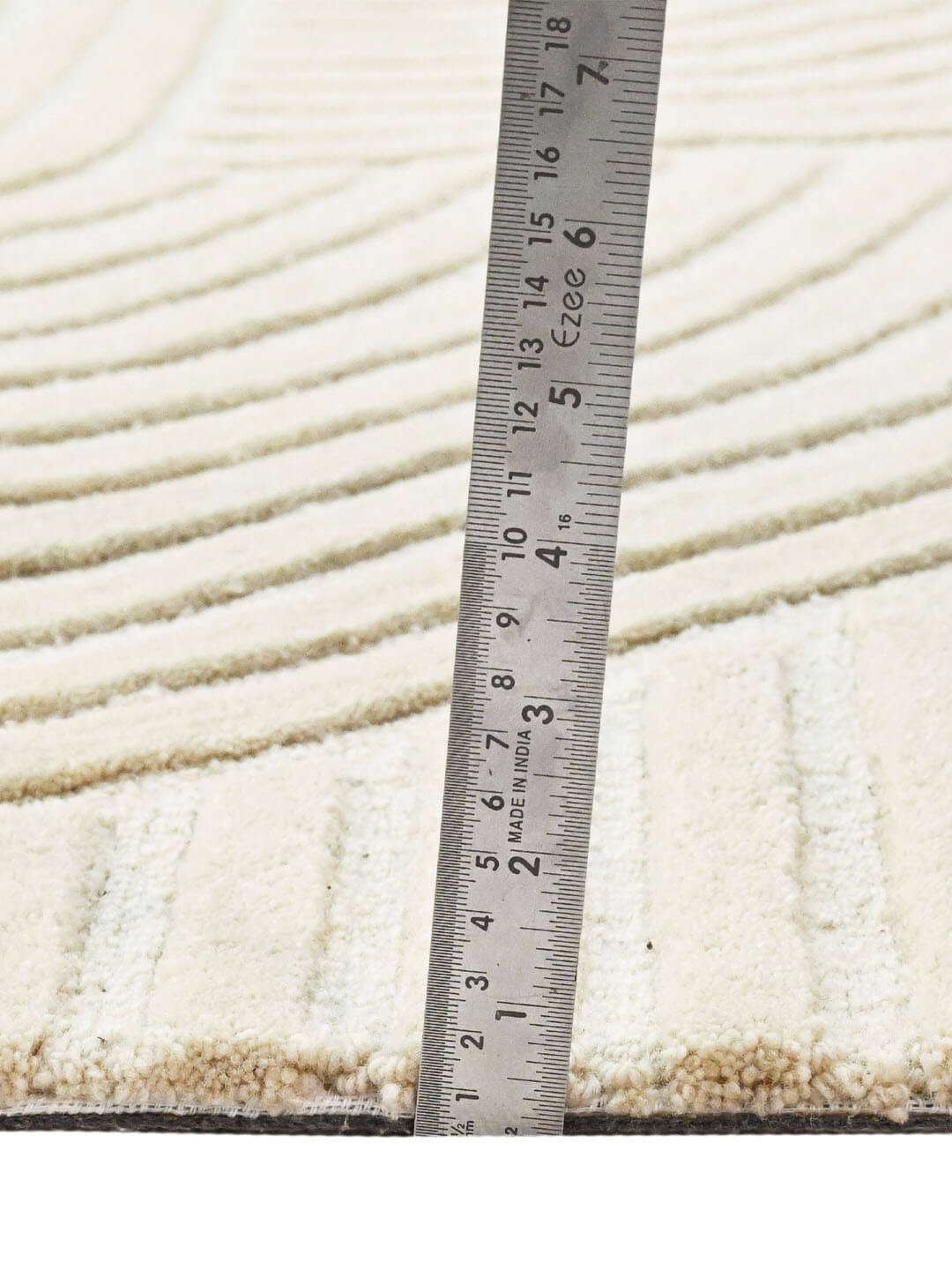 mist wool rug pile height