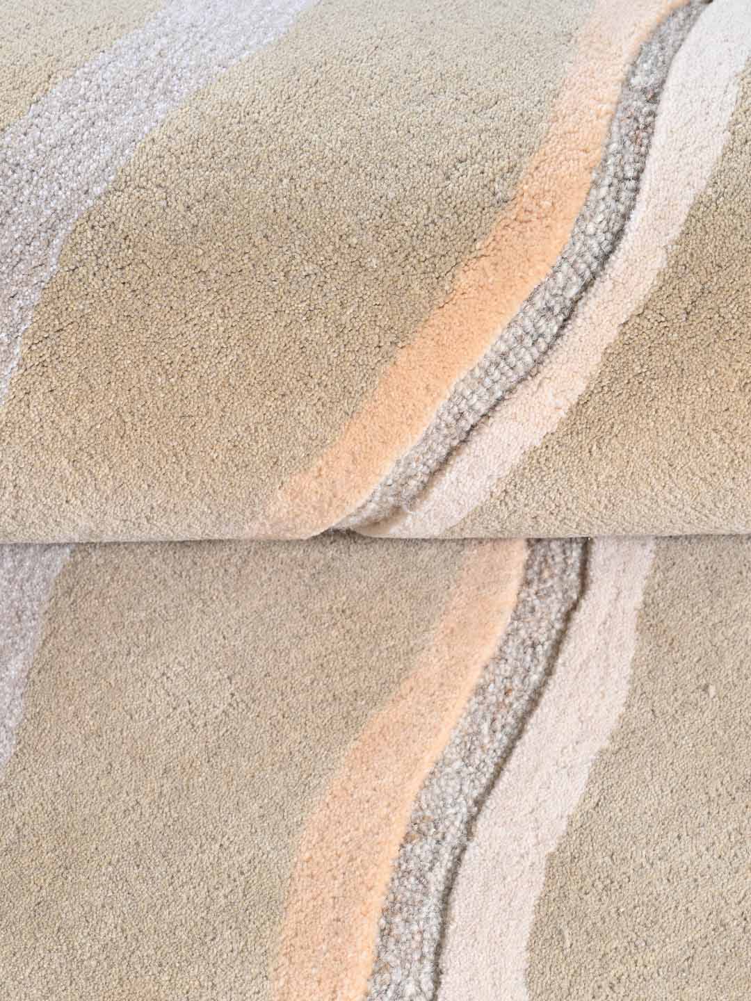 tufted wool rug close up