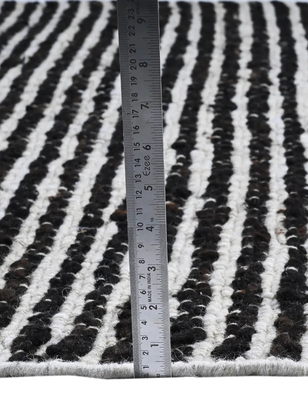woven rug pile height